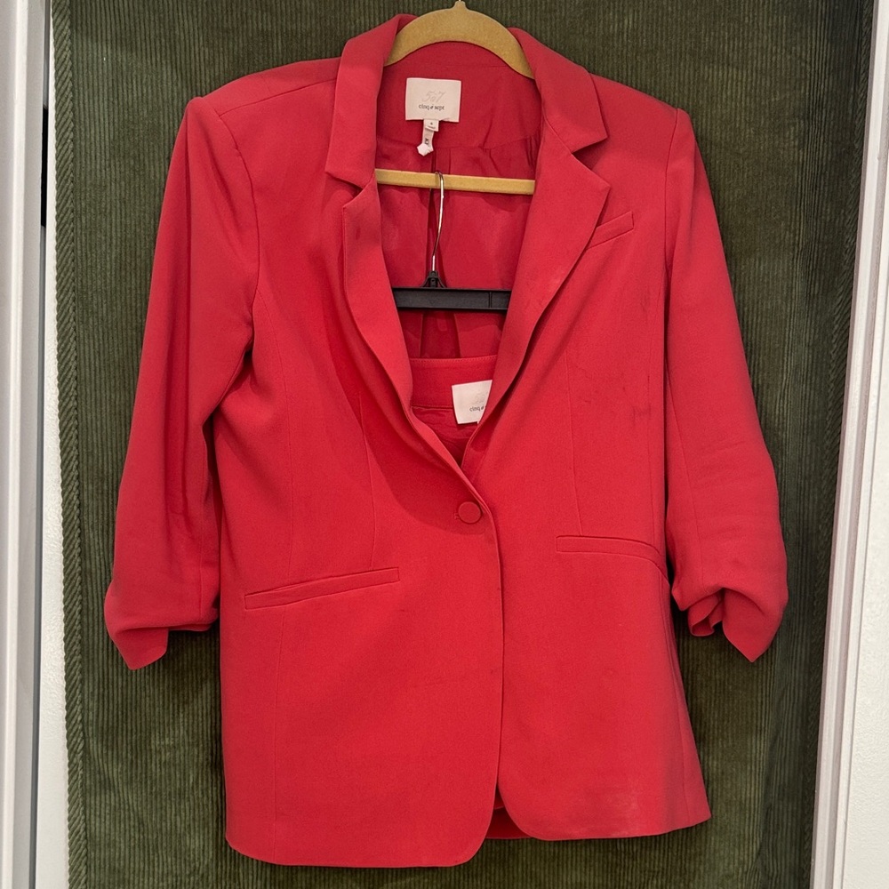 Cinq à Sept Bold Red Blazer